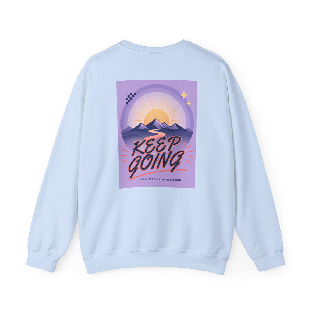 Keep Going Mountain Graphic Crewneck Sweatshirt