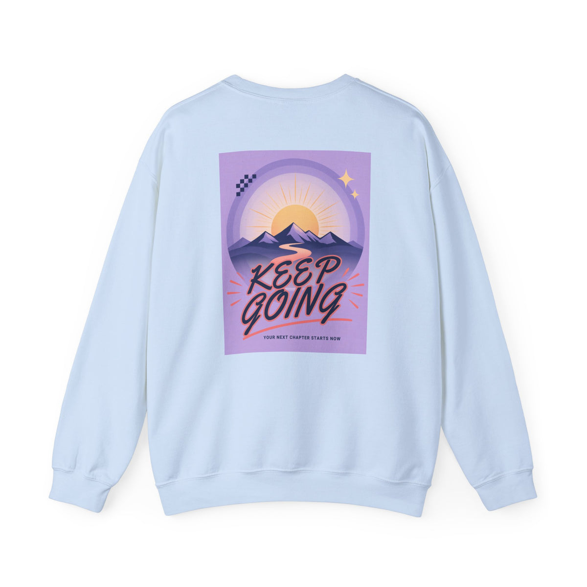 Keep Going Mountain Graphic Crewneck Sweatshirt