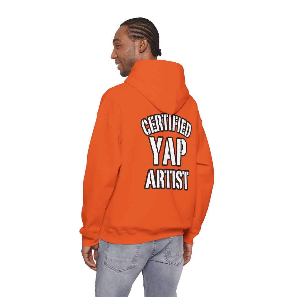 Certified Yap Artist Hoodie — Funny Graphic Hooded Sweatshirt