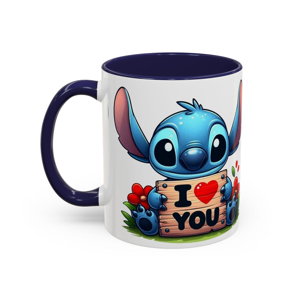 Stitch 'I  You' Accent Coffee Mug — Cute Valentine Gift (11/15oz)