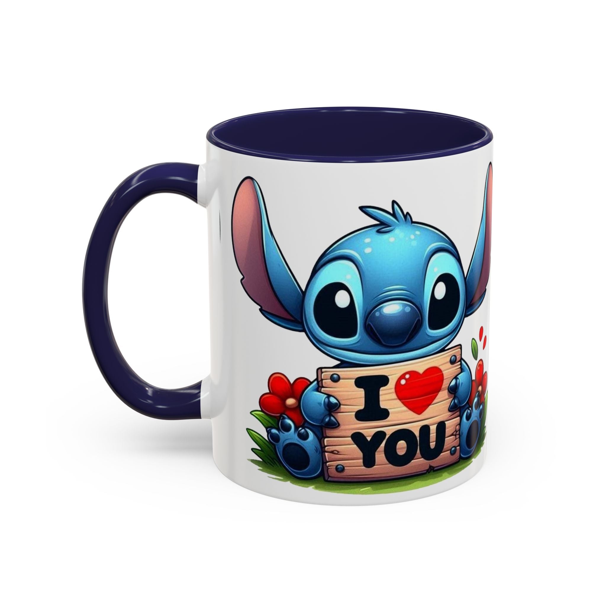 Stitch 'I  You' Accent Coffee Mug — Cute Valentine Gift (11/15oz)