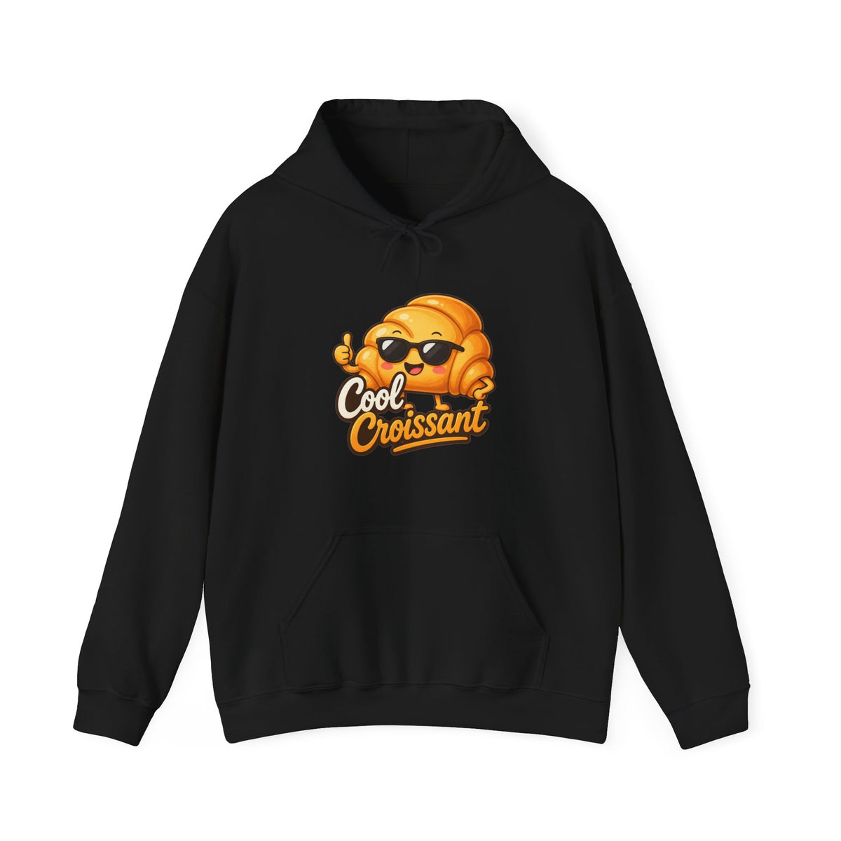 Cool Croissant Graphic Pullover Hoodie – Unisex
