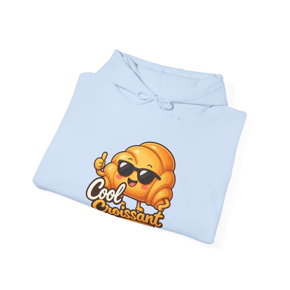 Cool Croissant Graphic Pullover Hoodie – Unisex