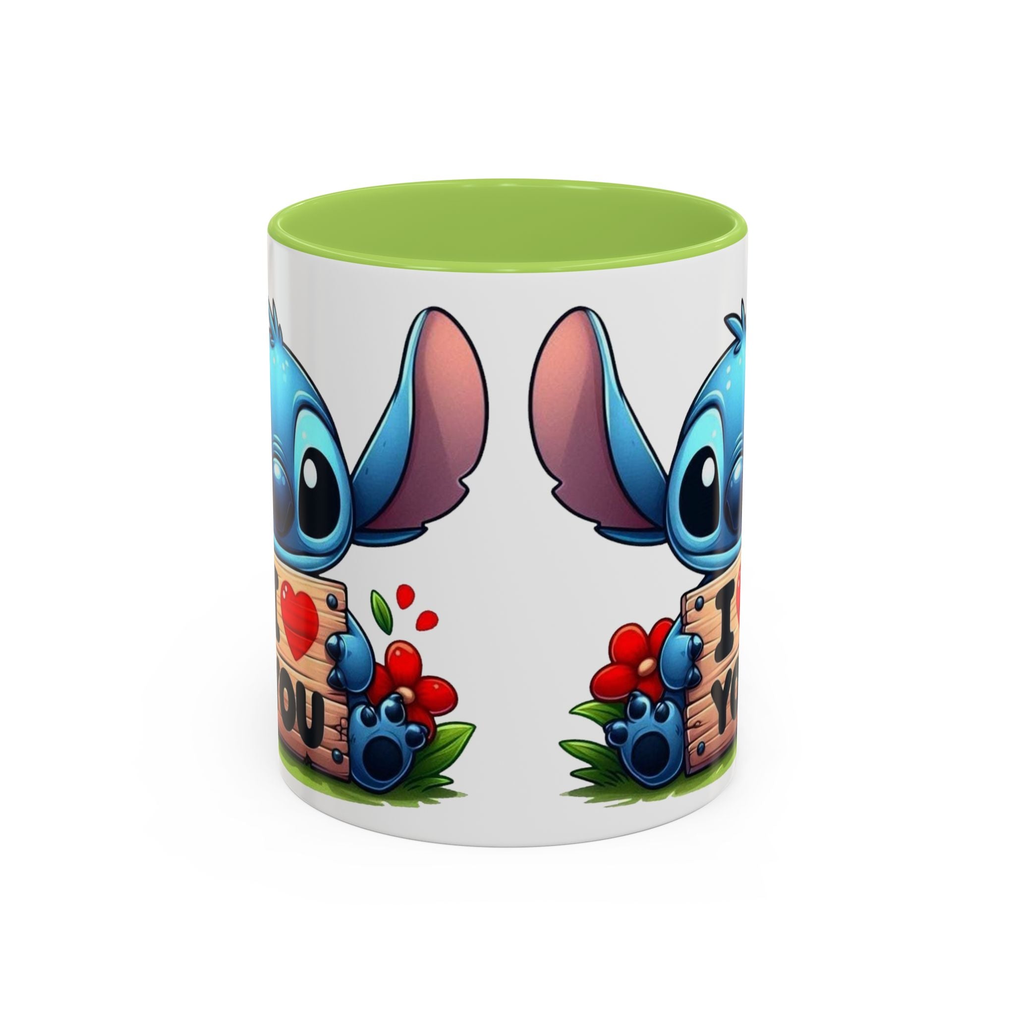 Stitch 'I  You' Accent Coffee Mug — Cute Valentine Gift (11/15oz)