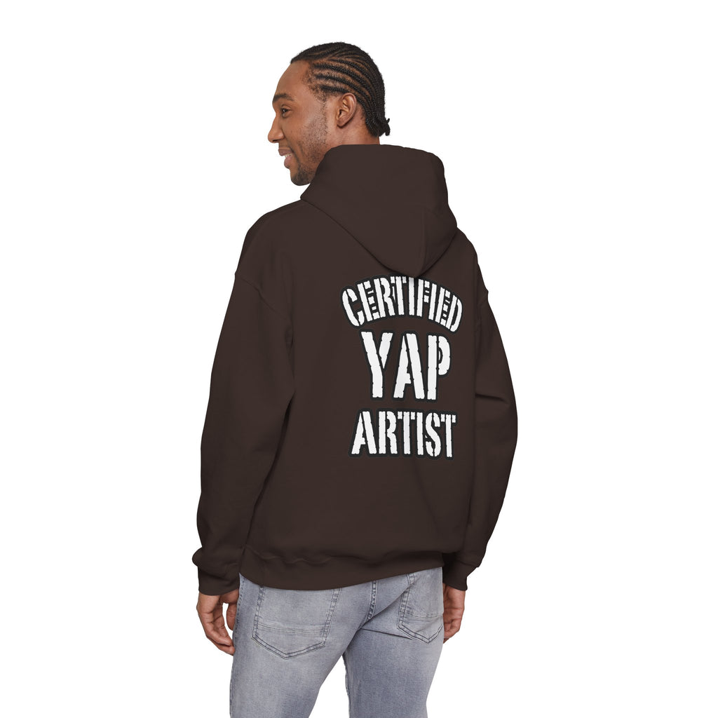 Certified Yap Artist Hoodie — Funny Graphic Hooded Sweatshirt
