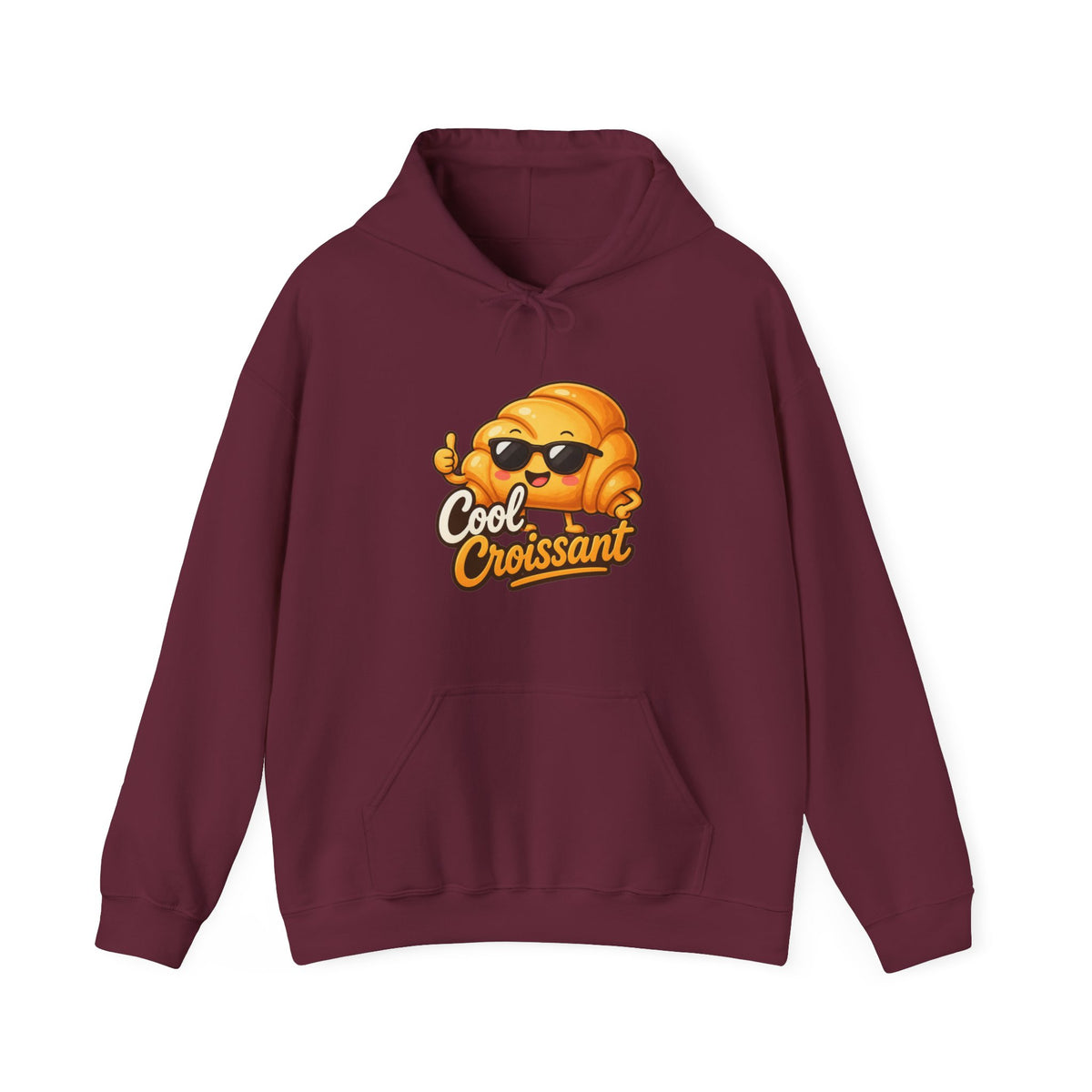 Cool Croissant Graphic Pullover Hoodie – Unisex