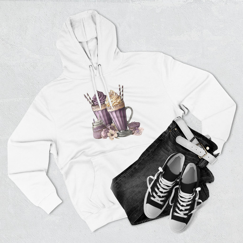 Hot Cocoa & Marshmallow Hoodie — Cozy Dessert Drink Graphic Hoodie