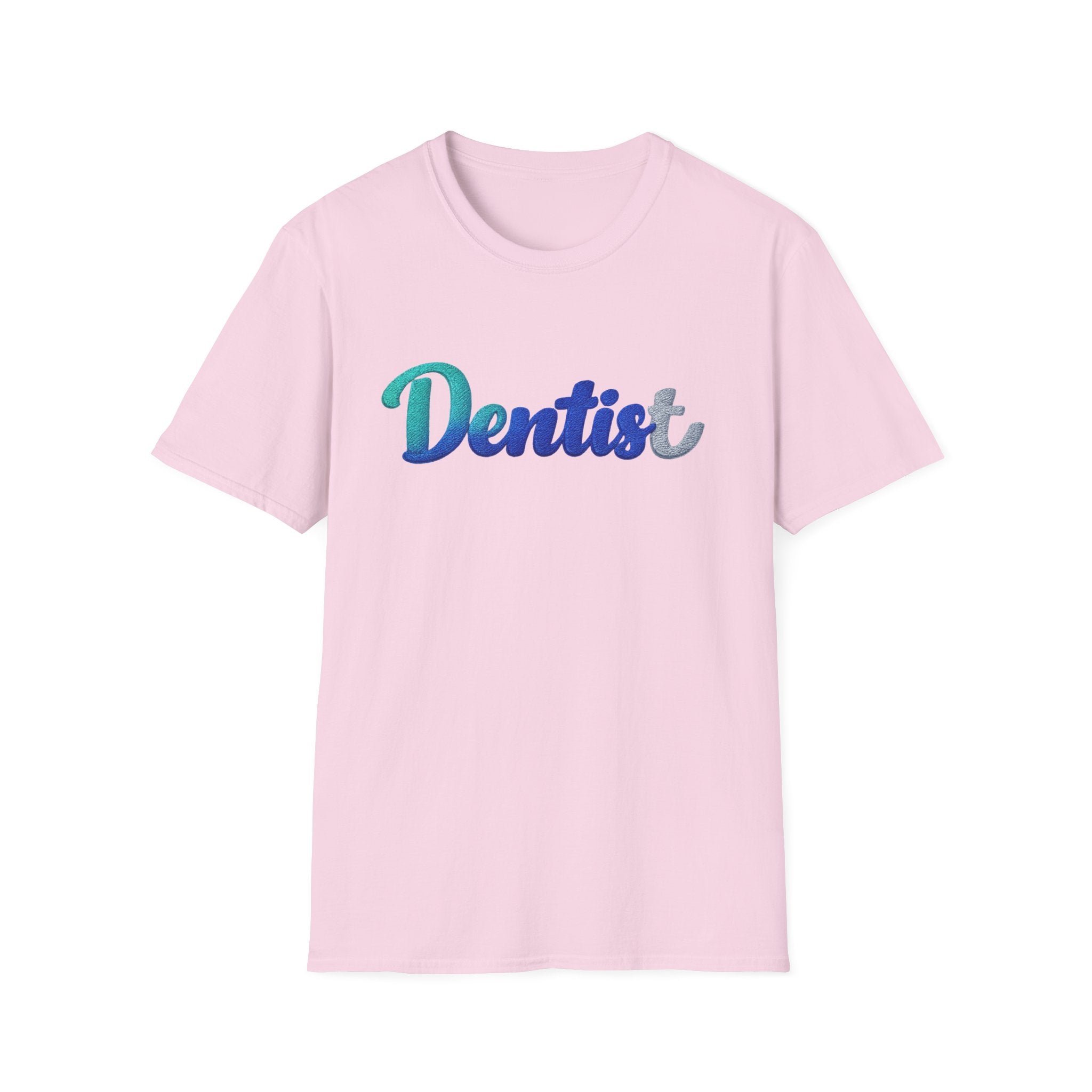 T-shirt dentiste — T-shirt script dentaire en dégradé pour hygiénistes et dentistes