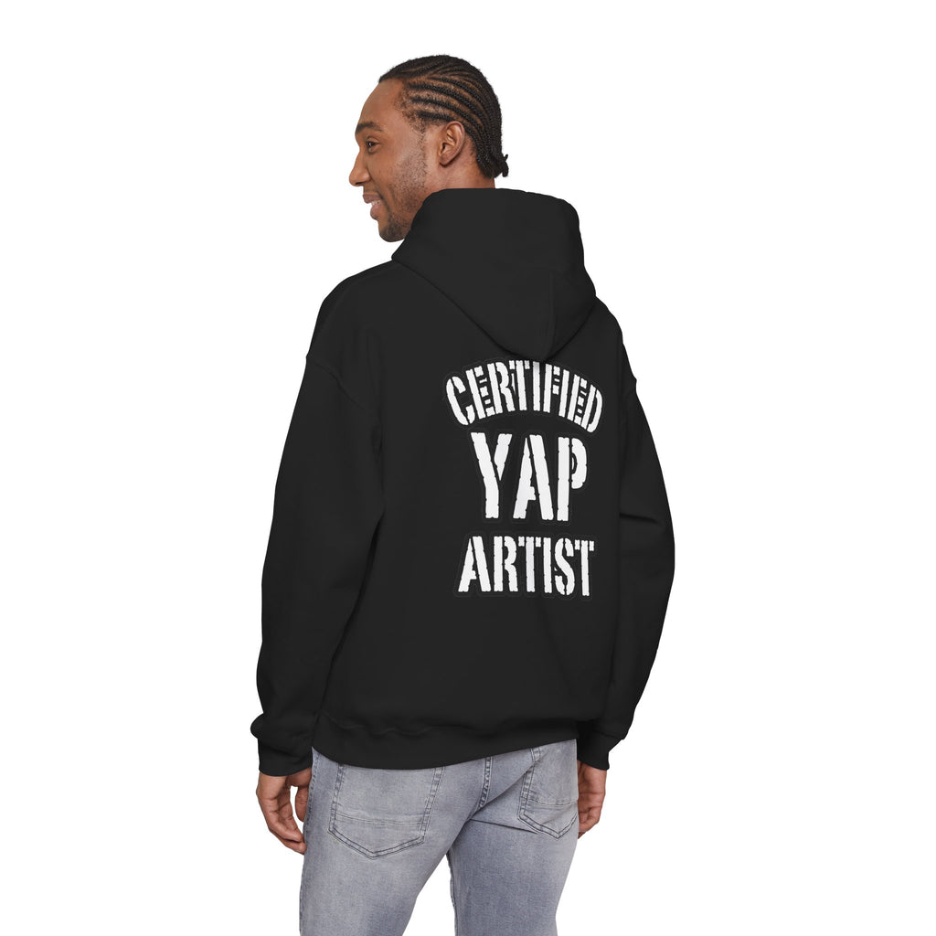 Certified Yap Artist Hoodie — Funny Graphic Hooded Sweatshirt