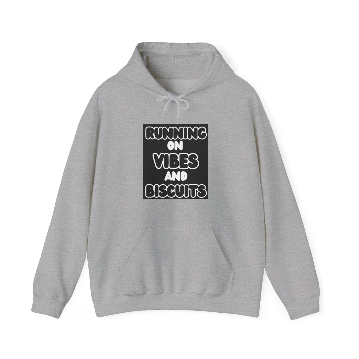 Running On Vibes And Biscuits Graphic Hoodie