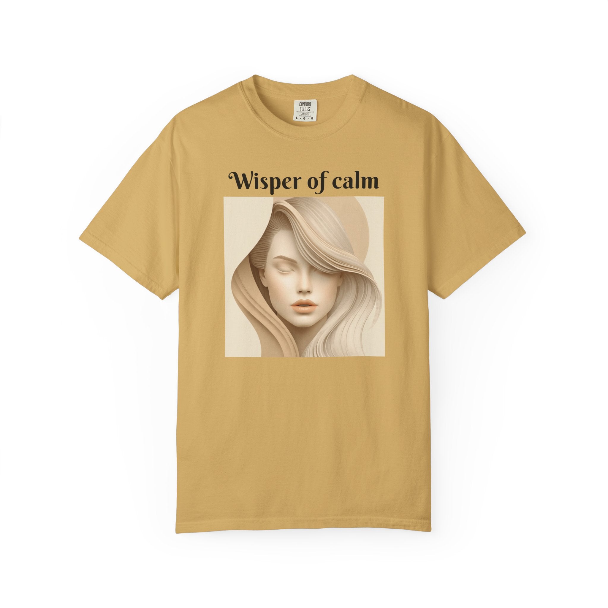 Whisper of Calm T-Shirt — Serene Portrait Graphic Tee