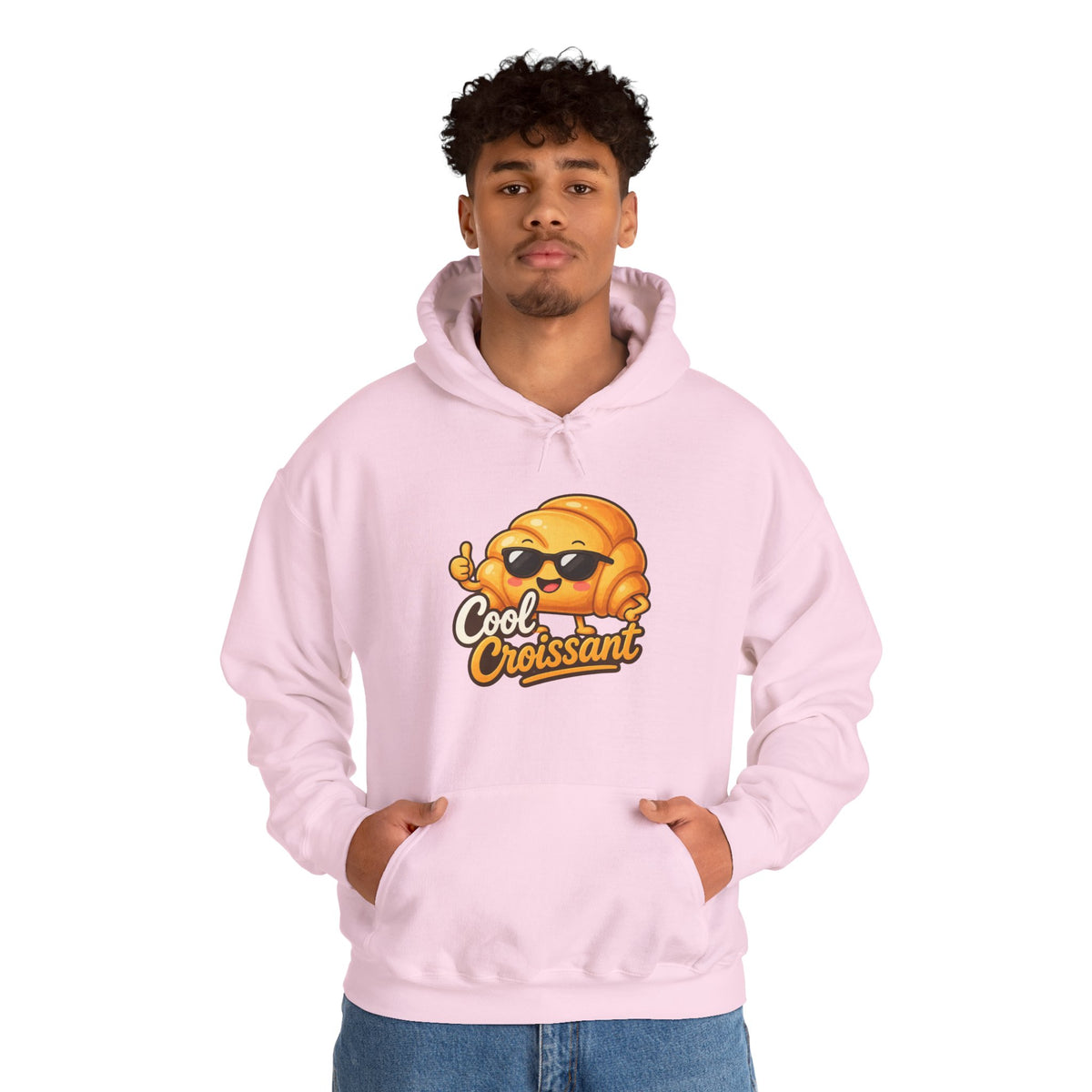 Cool Croissant Graphic Pullover Hoodie – Unisex