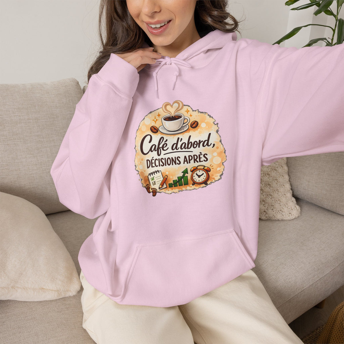 Café d’abord, décisions après – Coffee Lover Hoodie