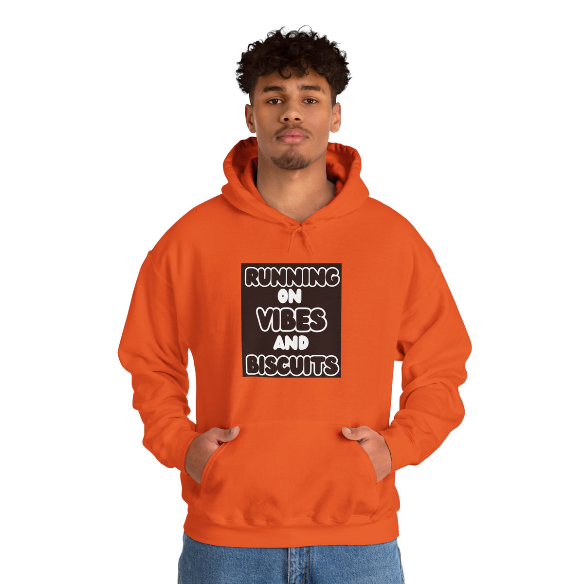 Running On Vibes And Biscuits Graphic Hoodie
