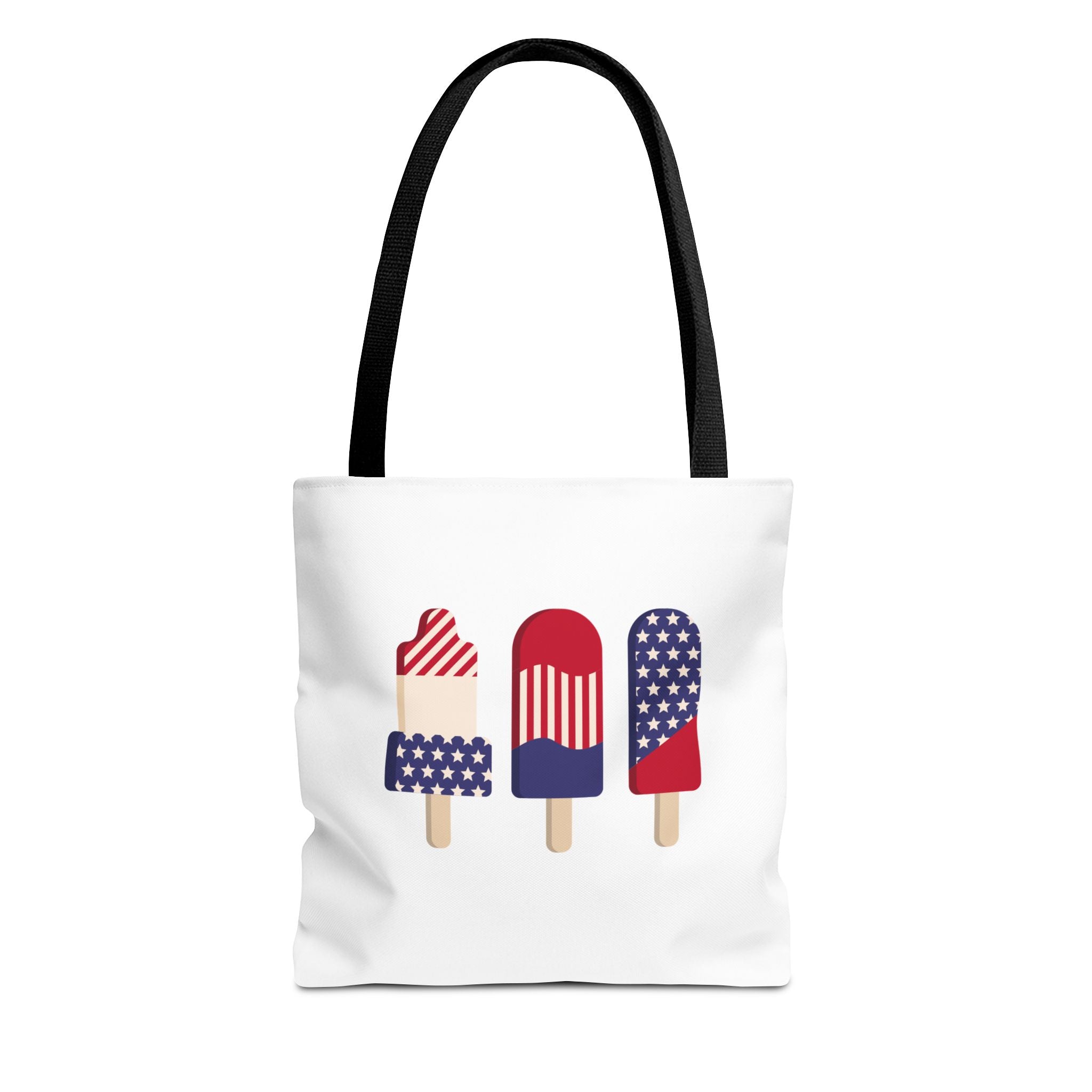 Patriotic Popsicle Tote Bag — 4th of July American Flag Summer Beach Tote