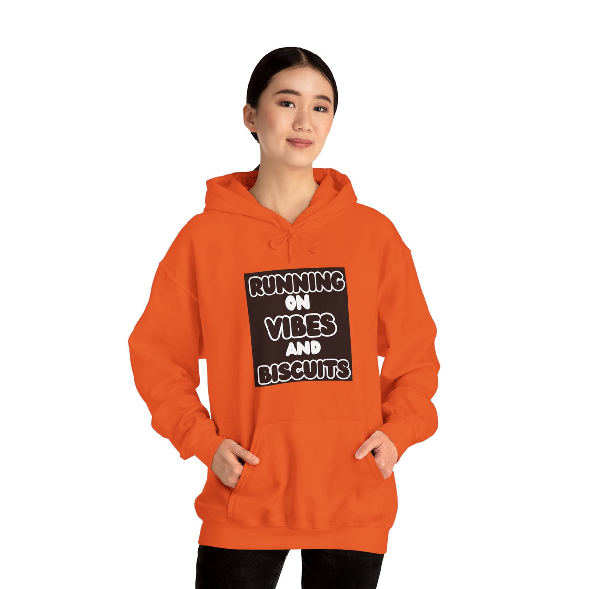 Running On Vibes And Biscuits Graphic Hoodie