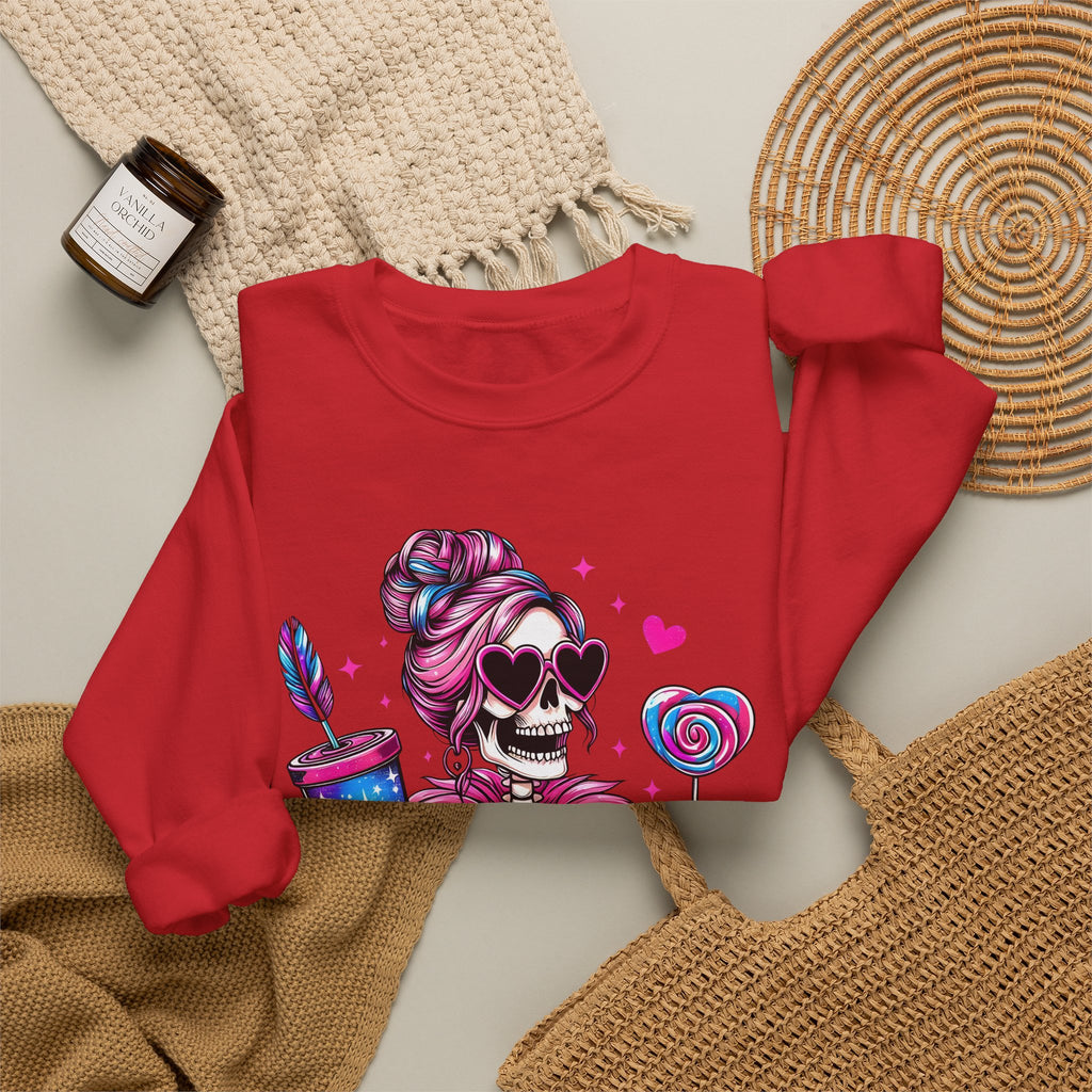 Broke and Bougie Skeleton Crewneck Sweatshirt