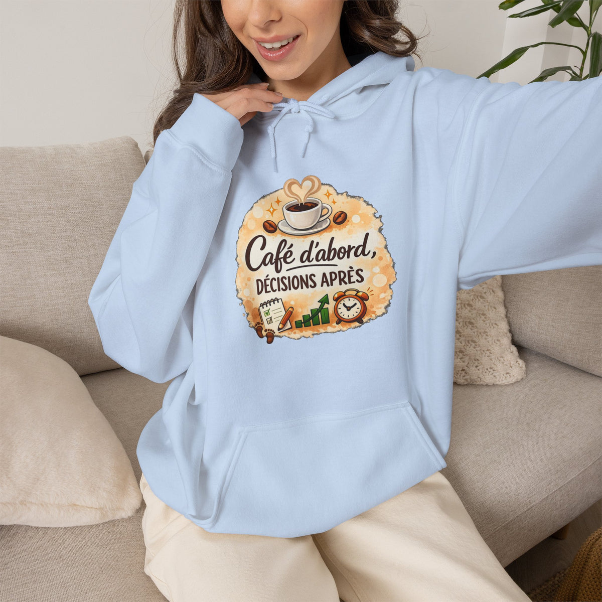 Café d’abord, décisions après – Coffee Lover Hoodie