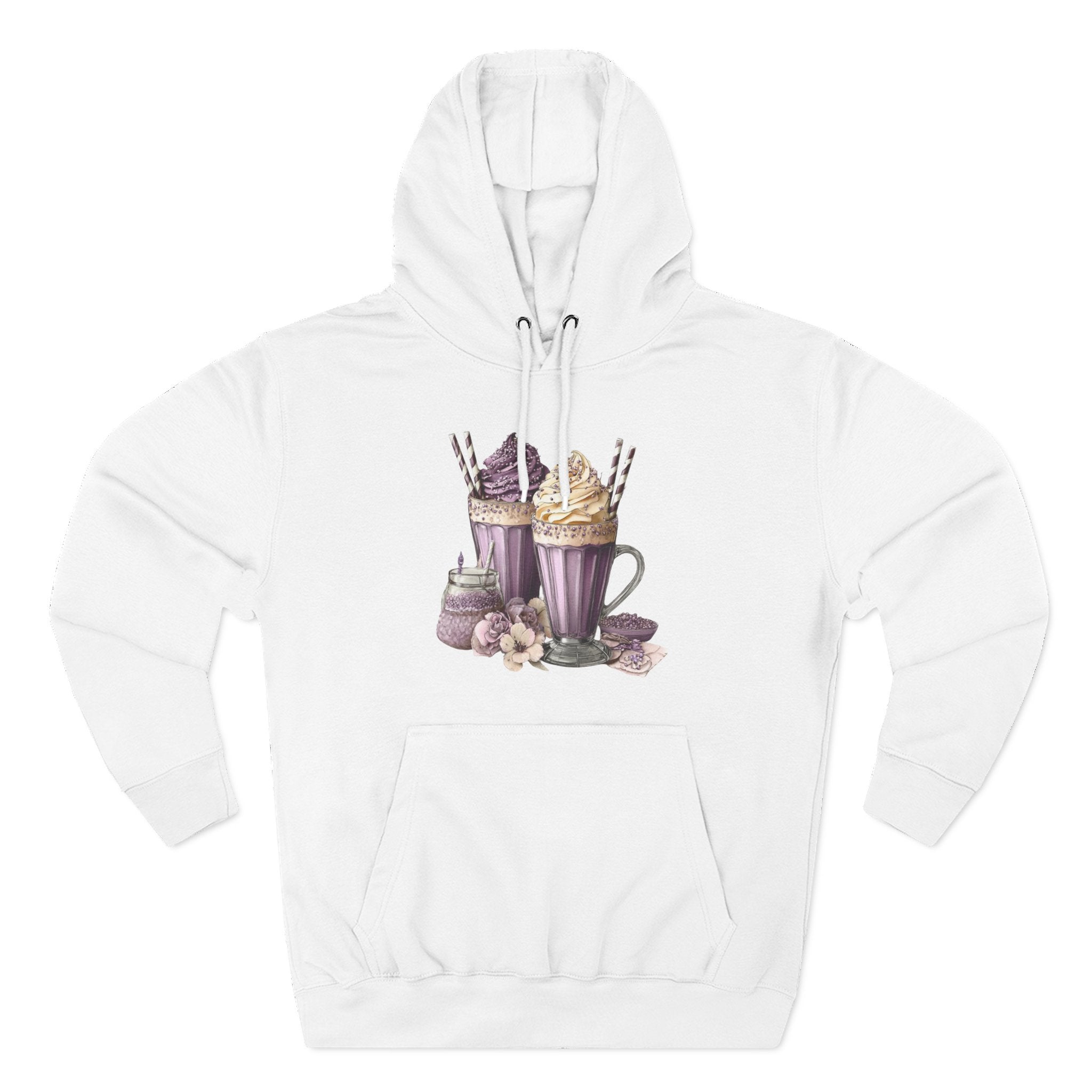 Hot Cocoa & Marshmallow Hoodie — Cozy Dessert Drink Graphic Hoodie