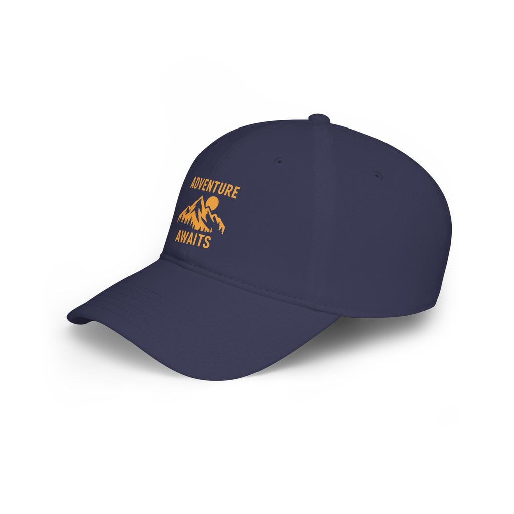 Adventure Awaits Baseball Cap — Mountain Hiking Hat for Outdoor Travel