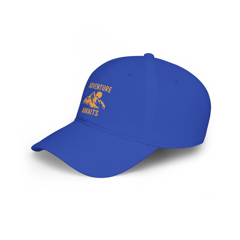 Adventure Awaits Baseball Cap — Mountain Hiking Hat for Outdoor Travel
