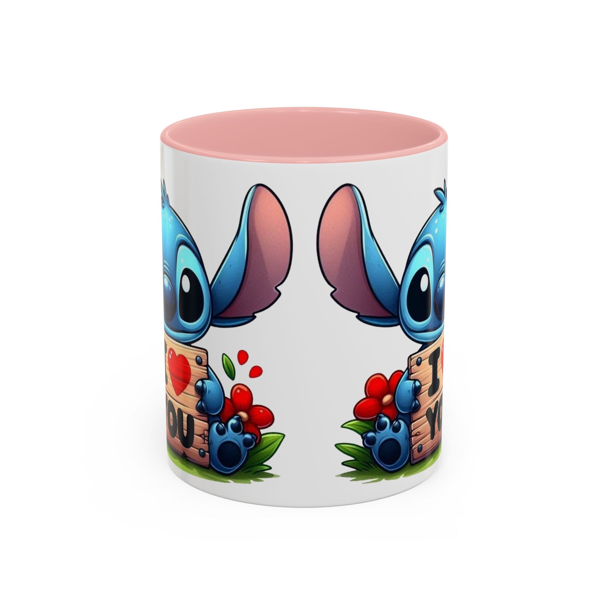 Stitch 'I  You' Accent Coffee Mug — Cute Valentine Gift (11/15oz)
