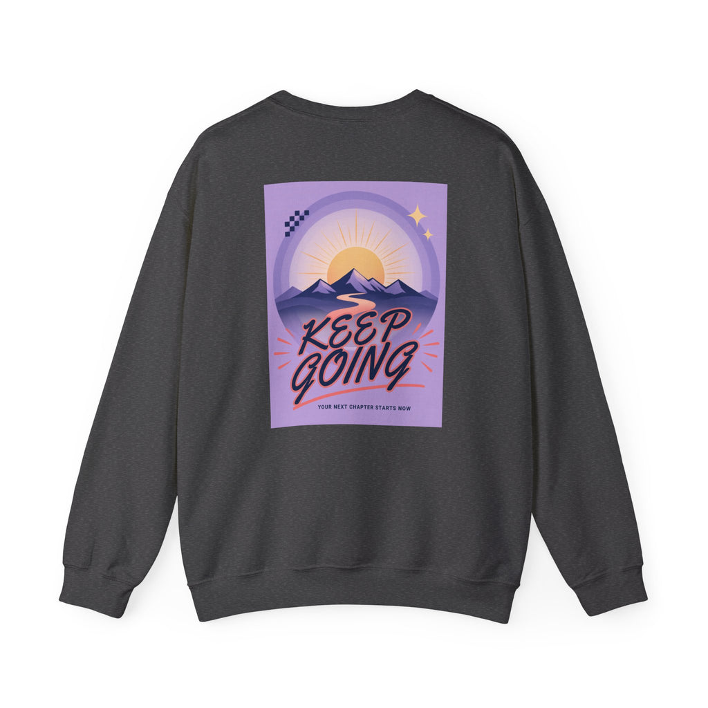 Keep Going Mountain Graphic Crewneck Sweatshirt