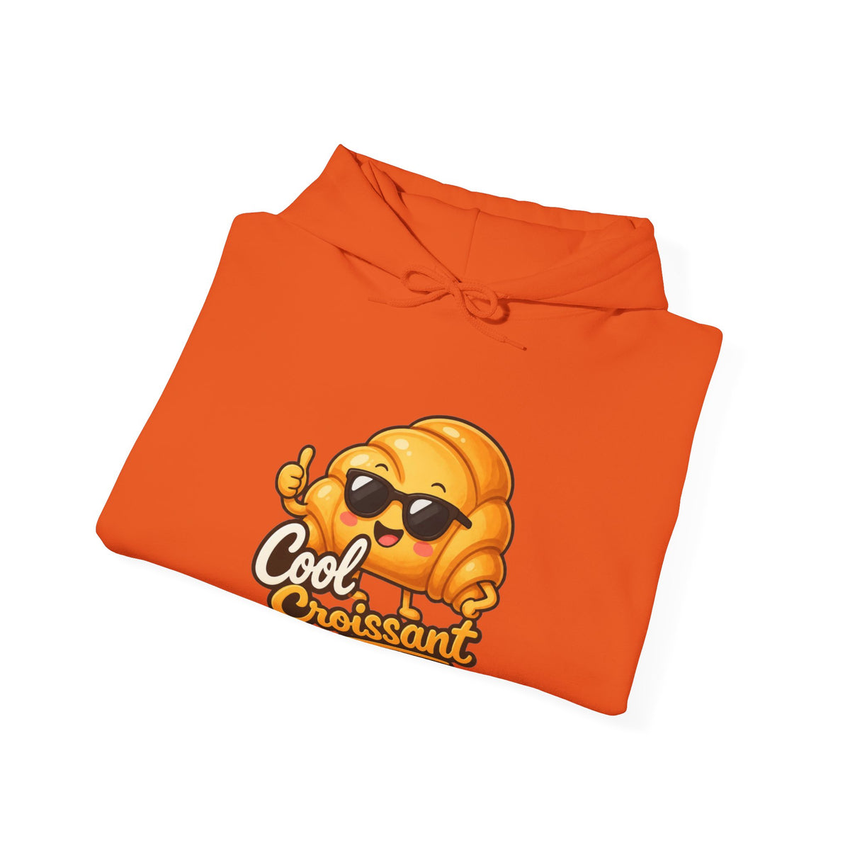 Cool Croissant Graphic Pullover Hoodie – Unisex