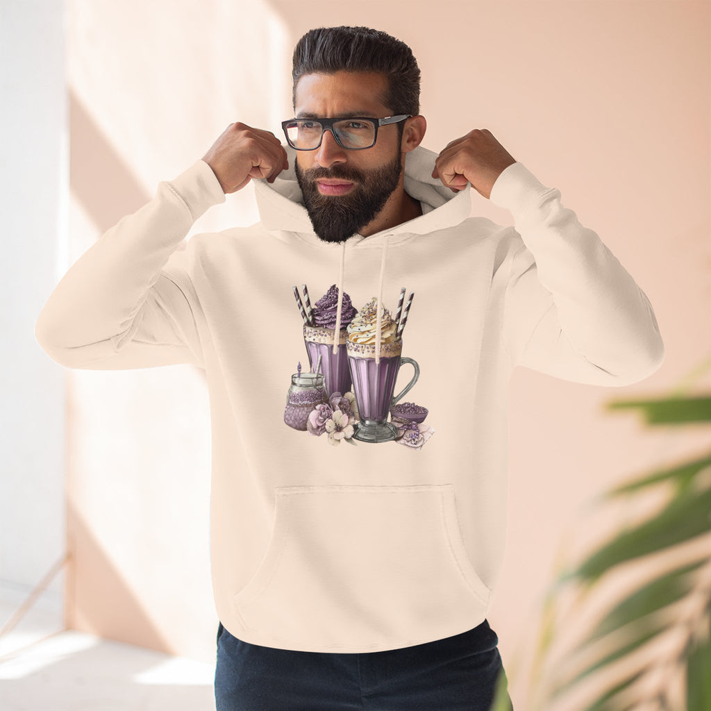 Hot Cocoa & Marshmallow Hoodie — Cozy Dessert Drink Graphic Hoodie