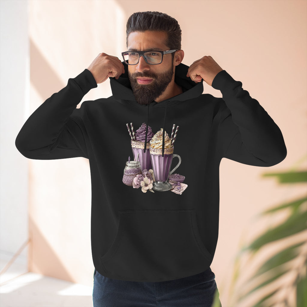 Hot Cocoa & Marshmallow Hoodie — Cozy Dessert Drink Graphic Hoodie