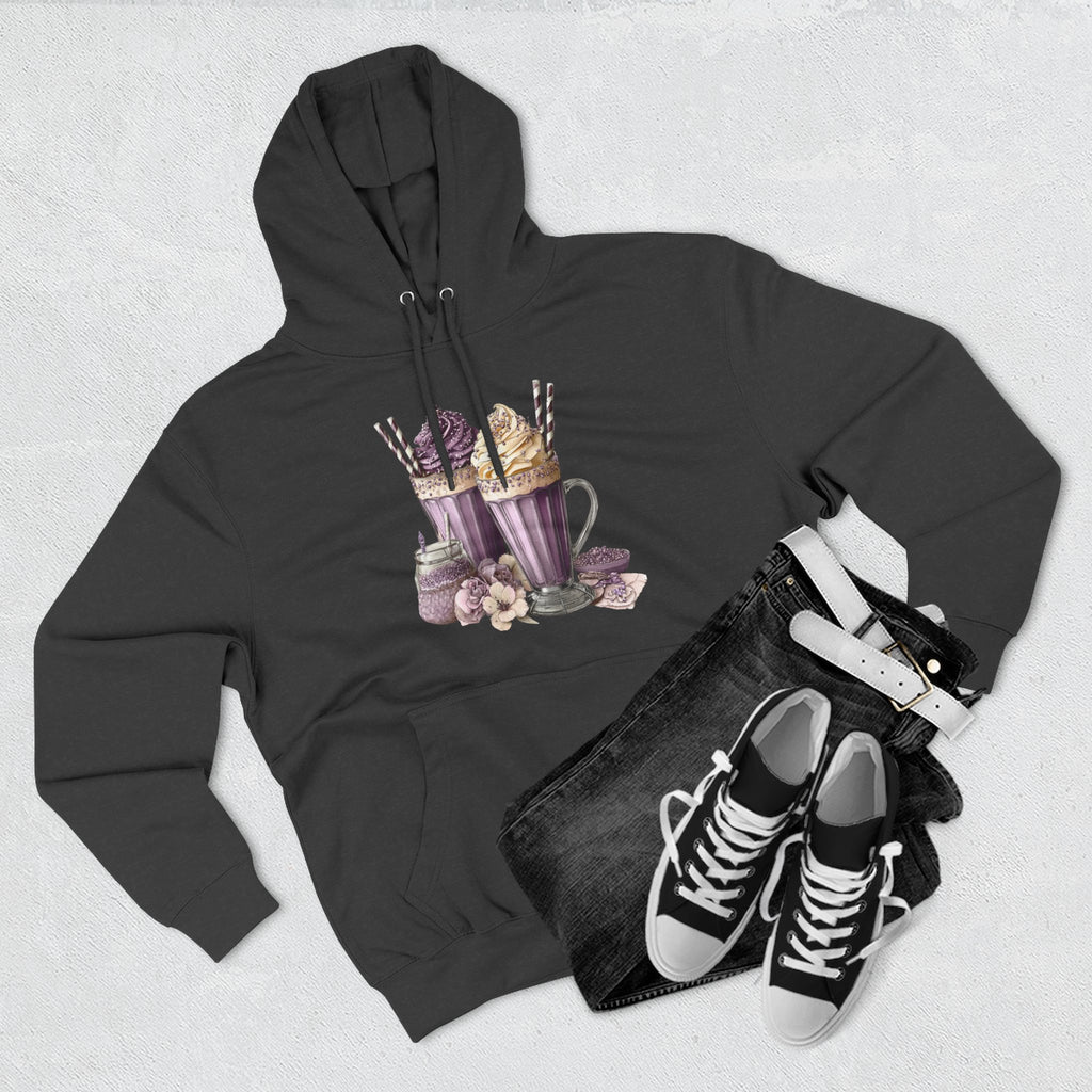 Hot Cocoa & Marshmallow Hoodie — Cozy Dessert Drink Graphic Hoodie