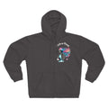 Skeleton Baker Zip Hoodie – Trick-or-Treat Halloween Skeleton with Rainbow Hair