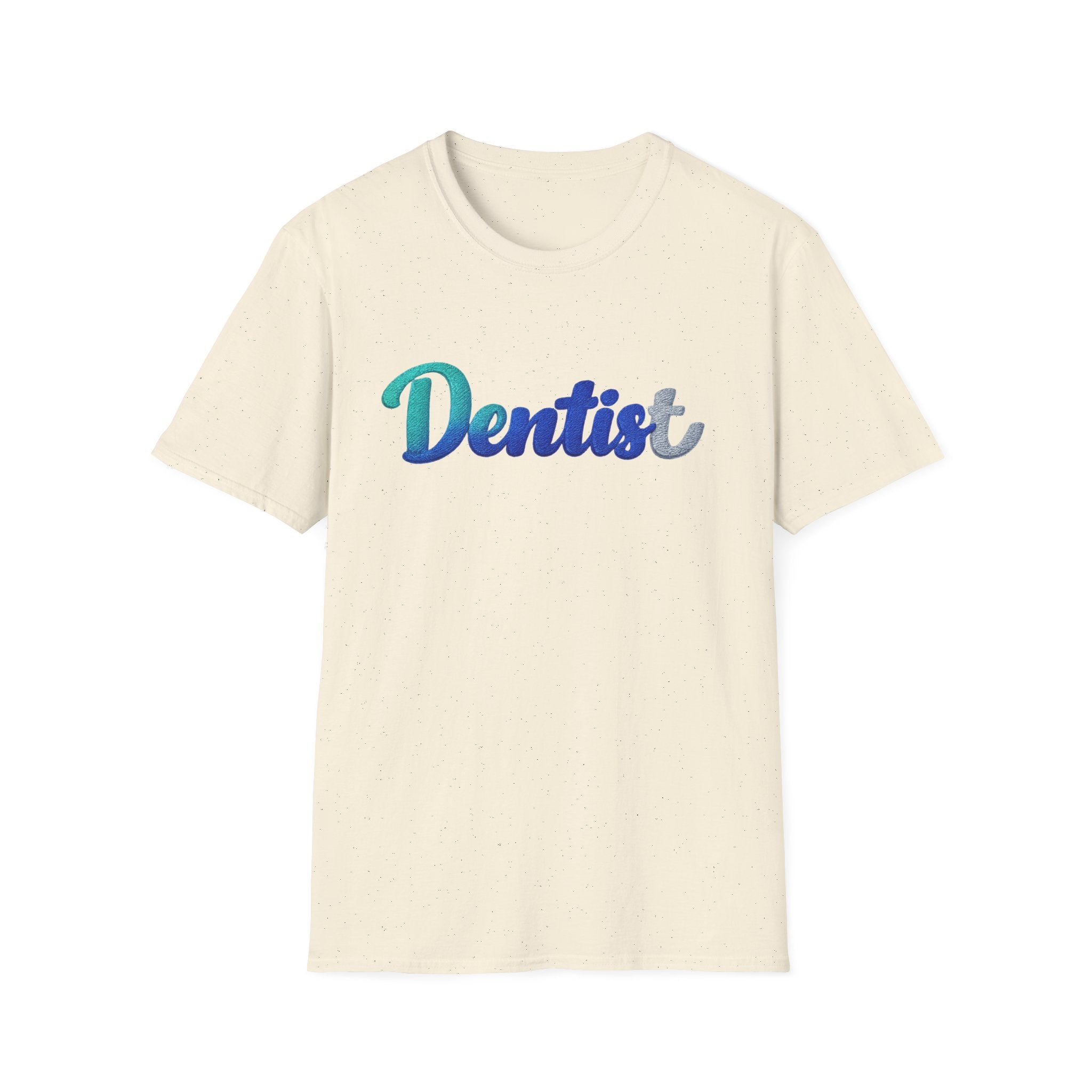 Dentist T-Shirt — Gradient Script Dental Tee for Hygienists & Dentists
