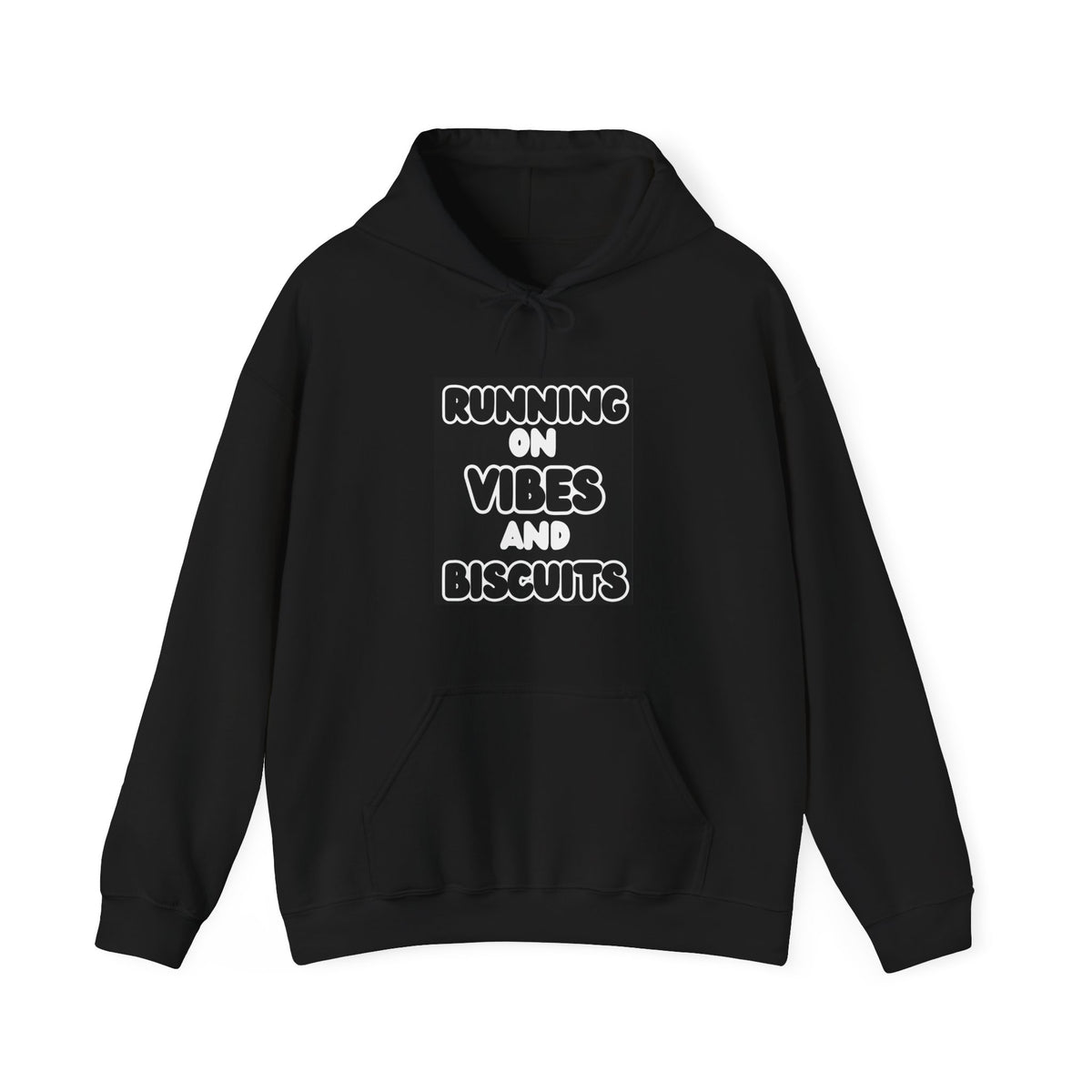 Running On Vibes And Biscuits Graphic Hoodie