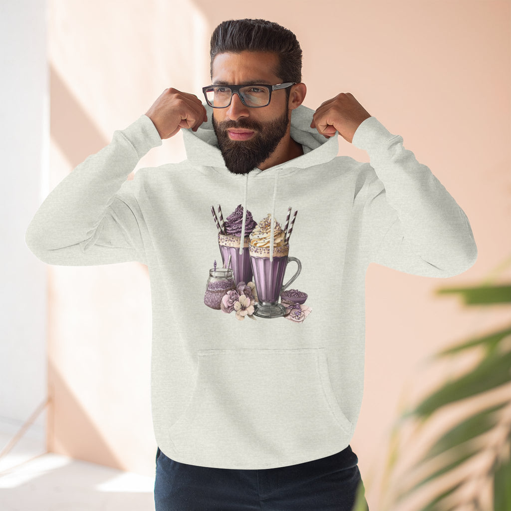 Hot Cocoa & Marshmallow Hoodie — Cozy Dessert Drink Graphic Hoodie