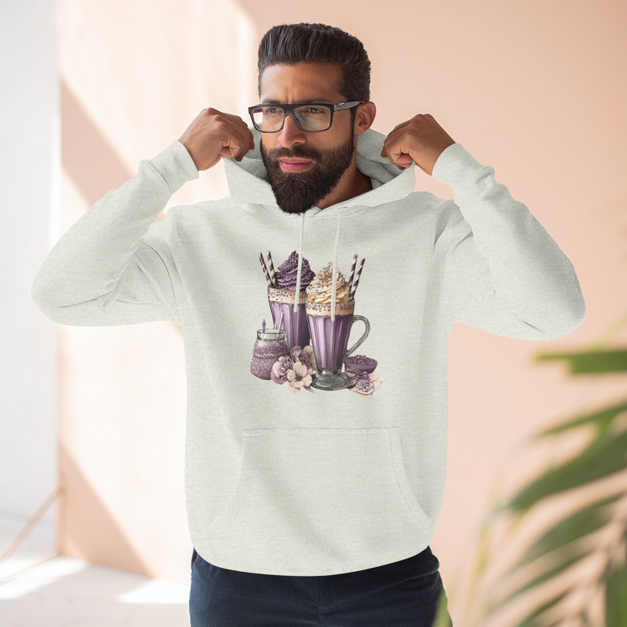 Hot Cocoa & Marshmallow Hoodie — Cozy Dessert Drink Graphic Hoodie