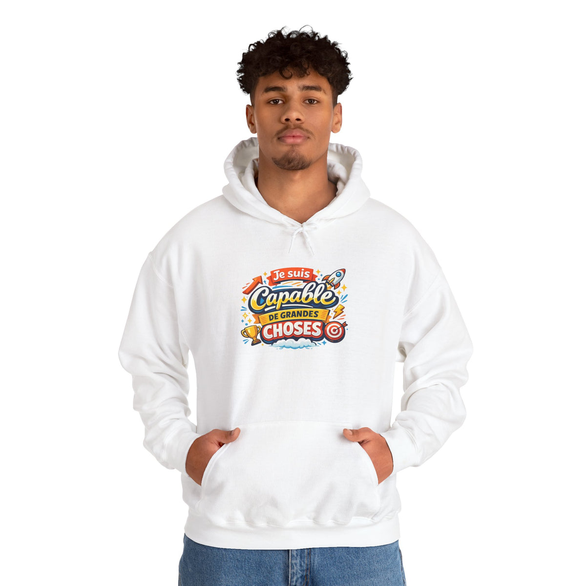 Je Suis Capable de Grandes Choses – French Quote Hoodie