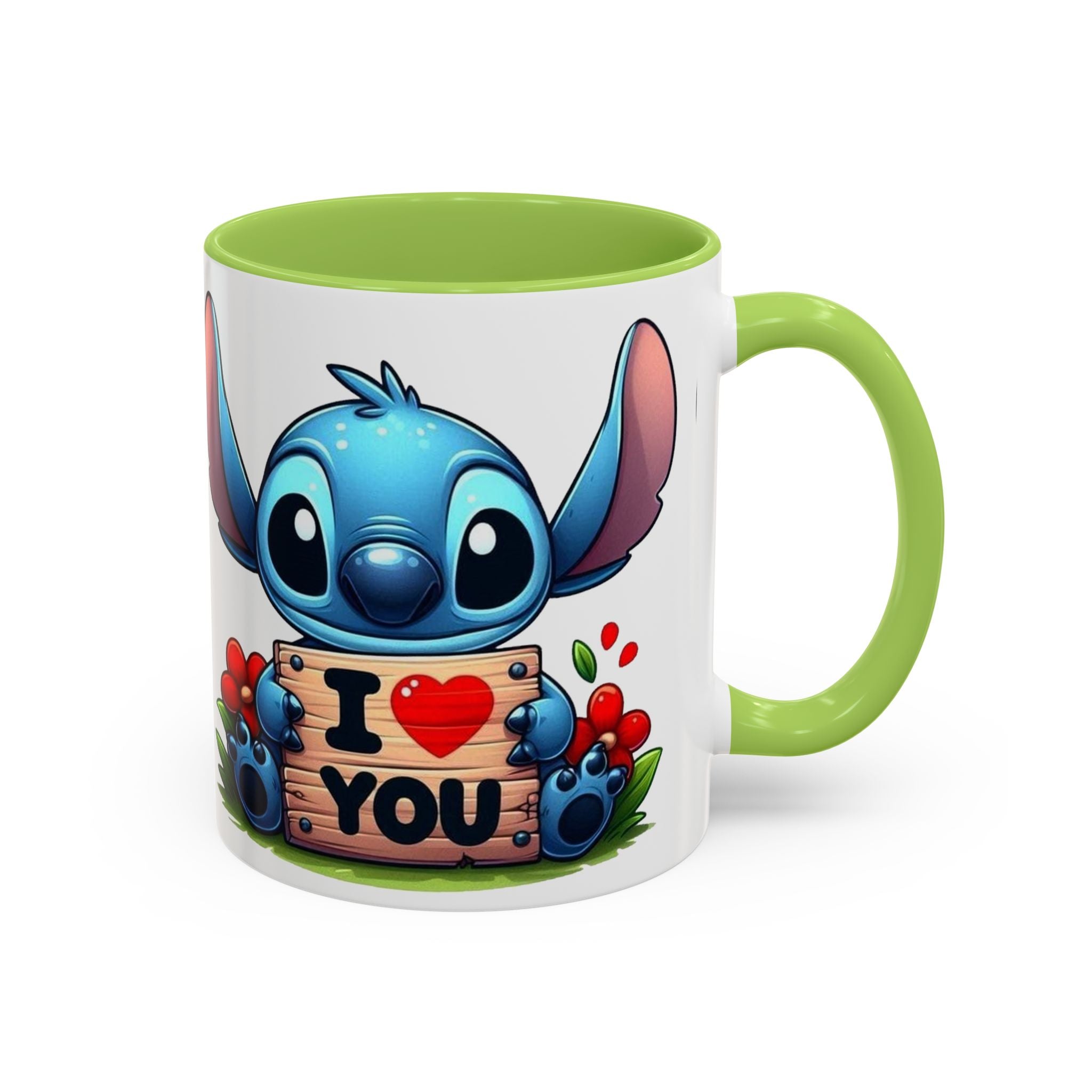 Stitch 'I  You' Accent Coffee Mug — Cute Valentine Gift (11/15oz)
