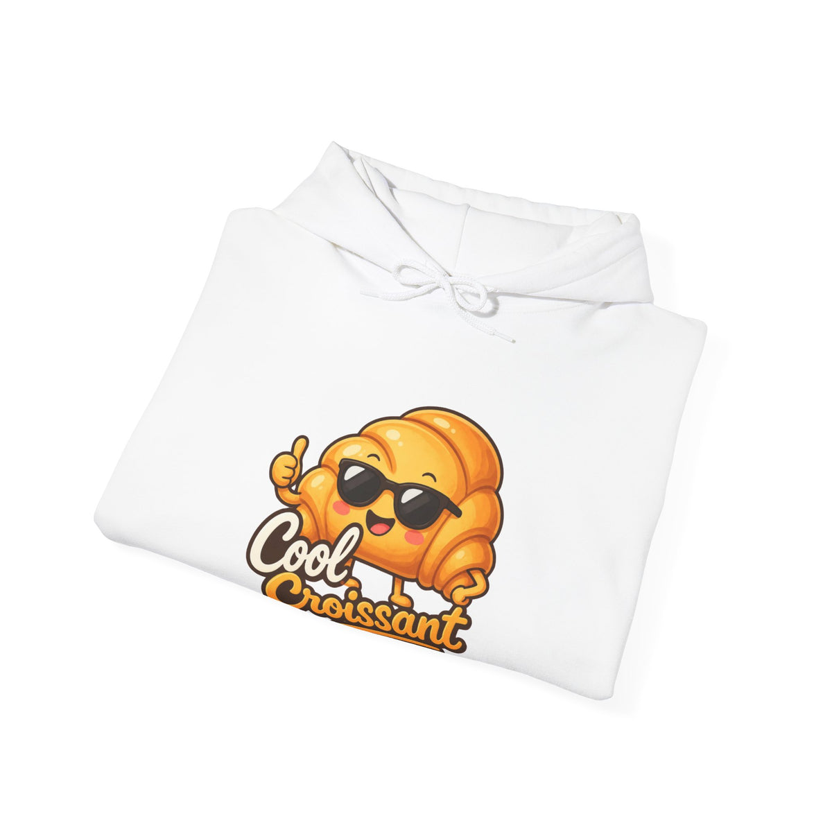 Cool Croissant Graphic Pullover Hoodie – Unisex