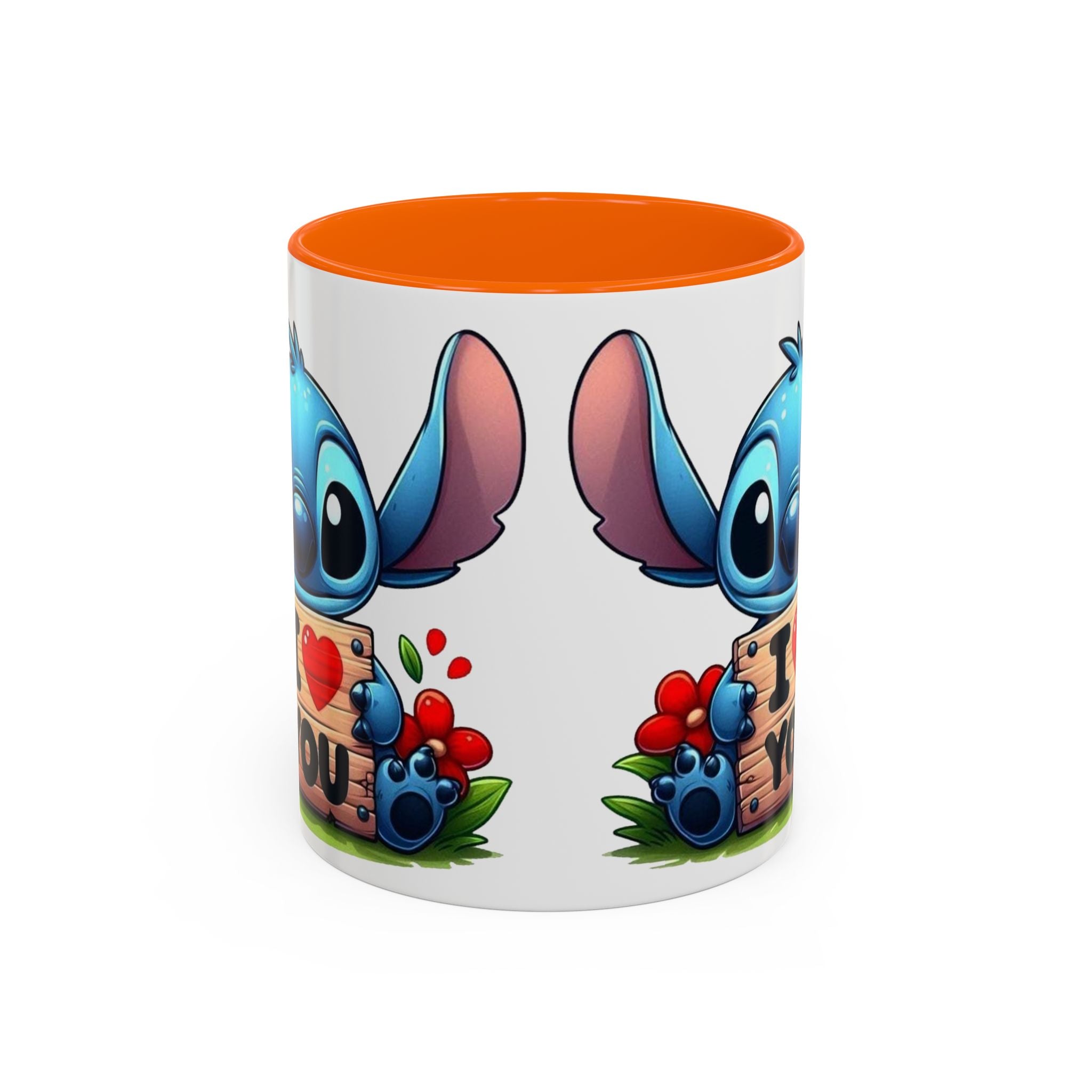 Stitch 'I  You' Accent Coffee Mug — Cute Valentine Gift (11/15oz)
