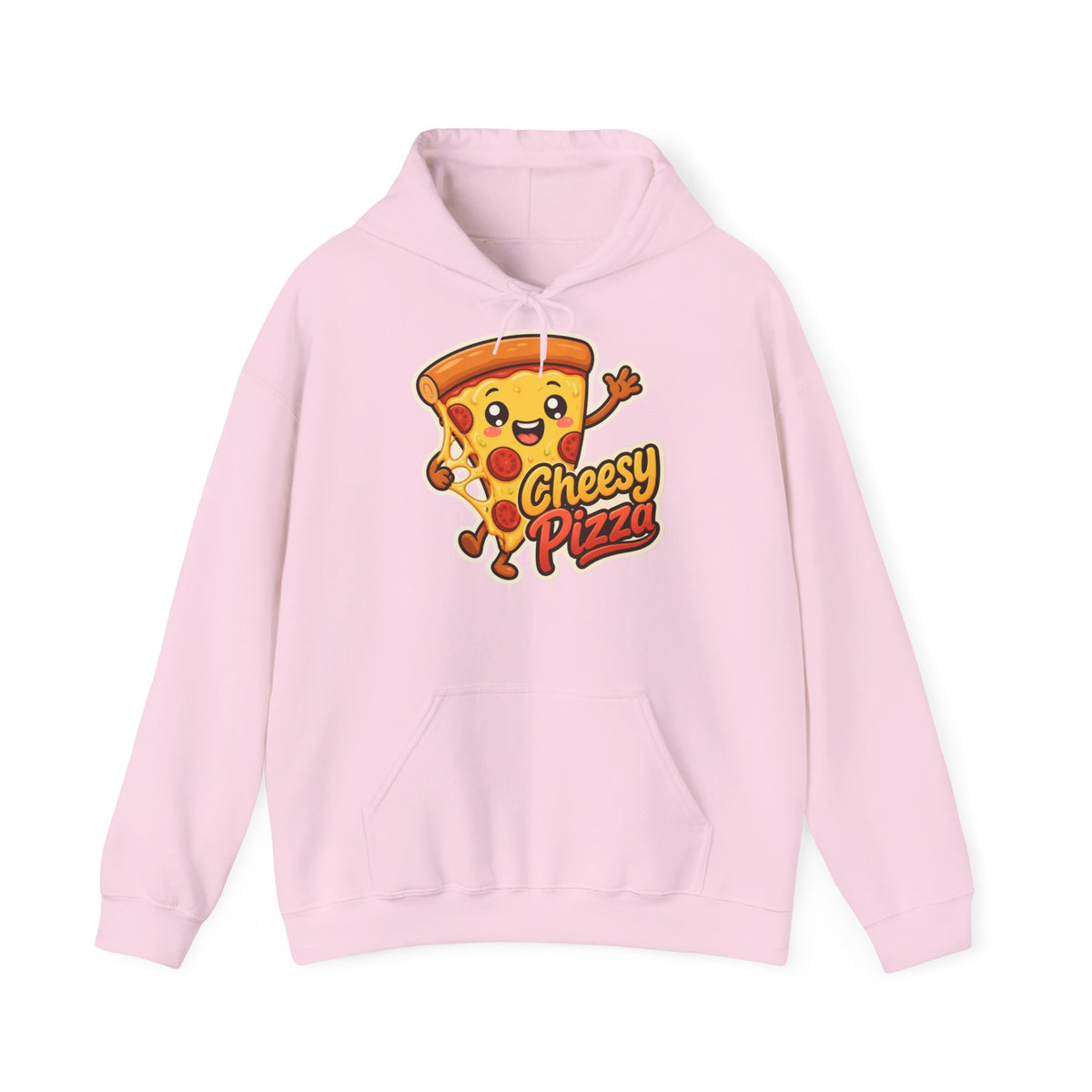 Cheesy Pizza Graphic Pullover Hoodie – Unisex