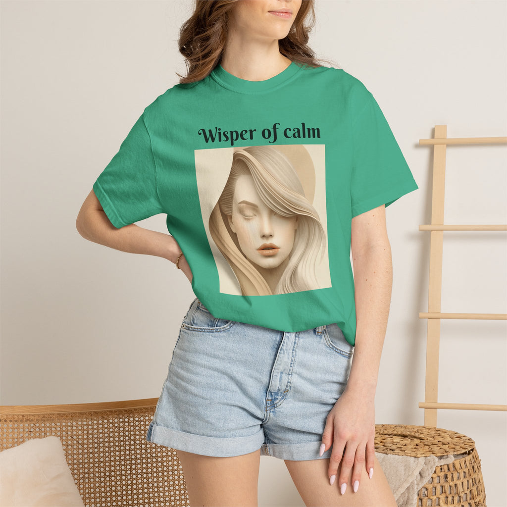 Whisper of Calm T-Shirt — Serene Portrait Graphic Tee