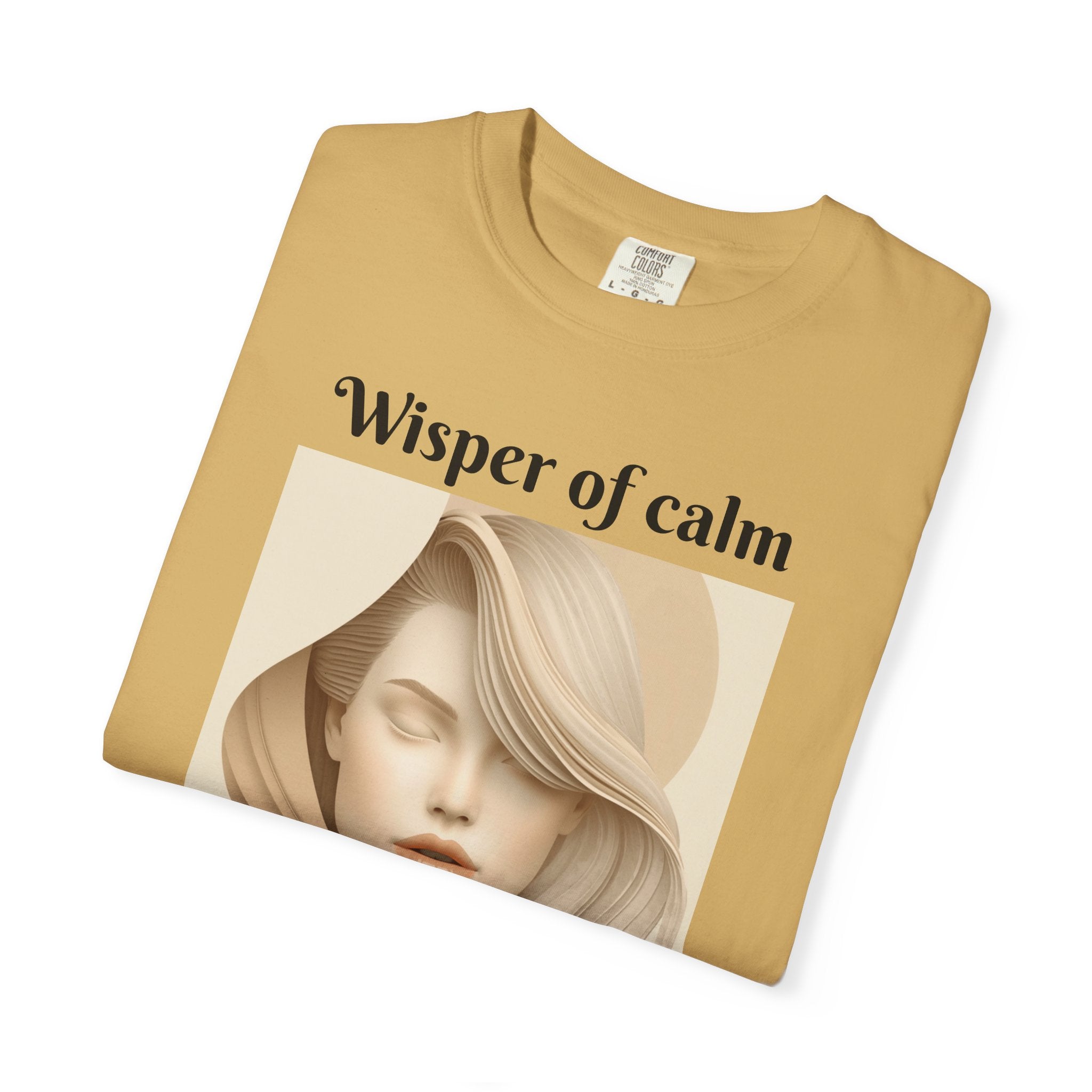 Whisper of Calm T-Shirt — Serene Portrait Graphic Tee