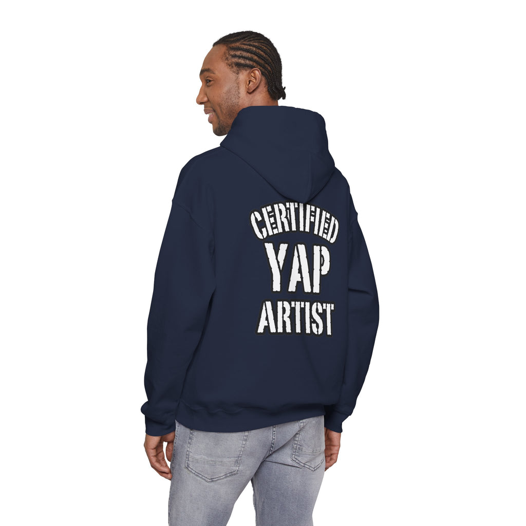 Certified Yap Artist Hoodie — Funny Graphic Hooded Sweatshirt