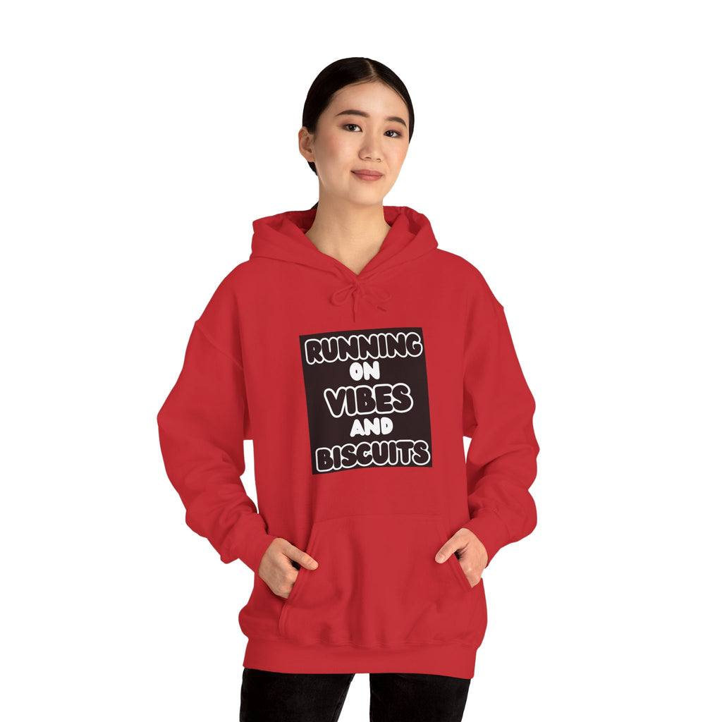 Running On Vibes And Biscuits Graphic Hoodie