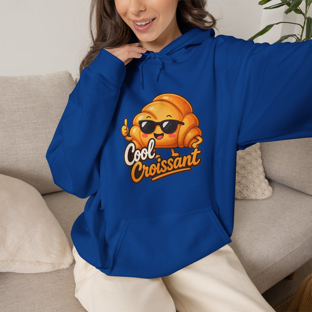 Cool Croissant Graphic Pullover Hoodie – Unisex