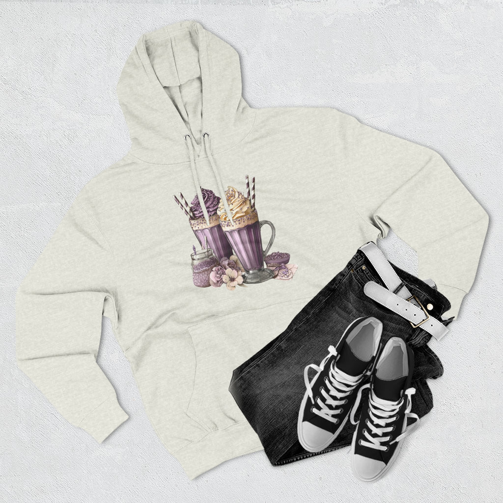 Hot Cocoa & Marshmallow Hoodie — Cozy Dessert Drink Graphic Hoodie