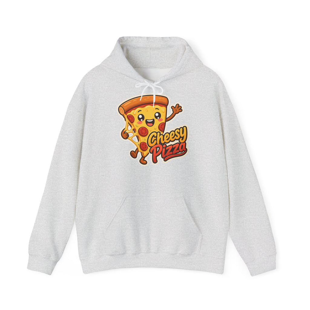 Cheesy Pizza Graphic Pullover Hoodie – Unisex