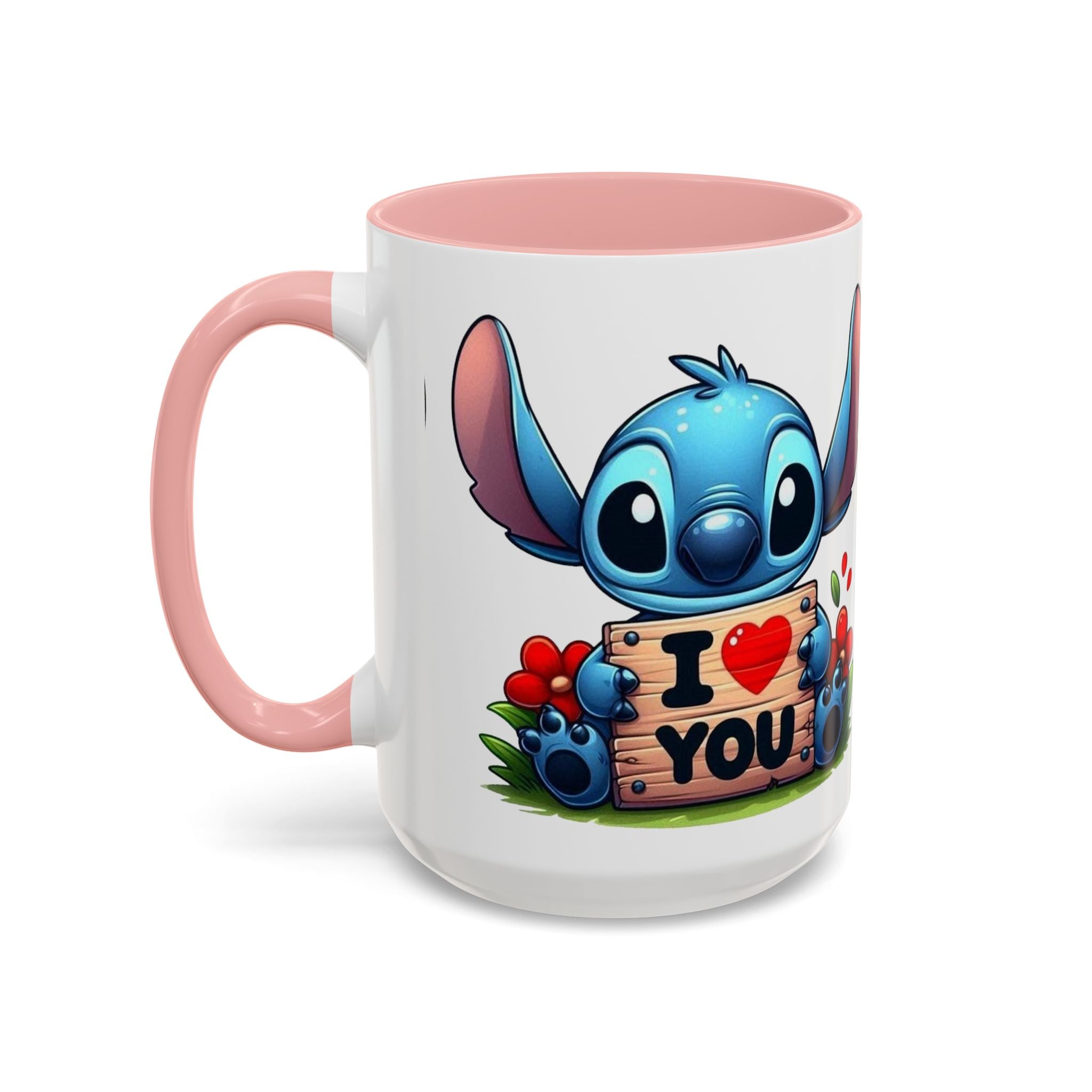 Stitch 'I  You' Accent Coffee Mug — Cute Valentine Gift (11/15oz)