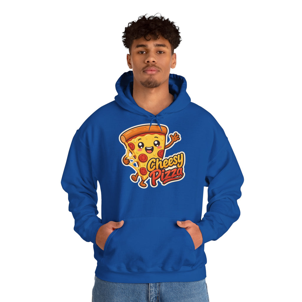 Cheesy Pizza Graphic Pullover Hoodie – Unisex